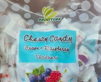 Haoliyuan Chewy Candy, Grape & Raspberry Flavour