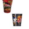 Samyang Black Stir Fried 2X Spicy (Combo) , Hot Chicken Flavor Ramen Cup , Instant Noodle Soup