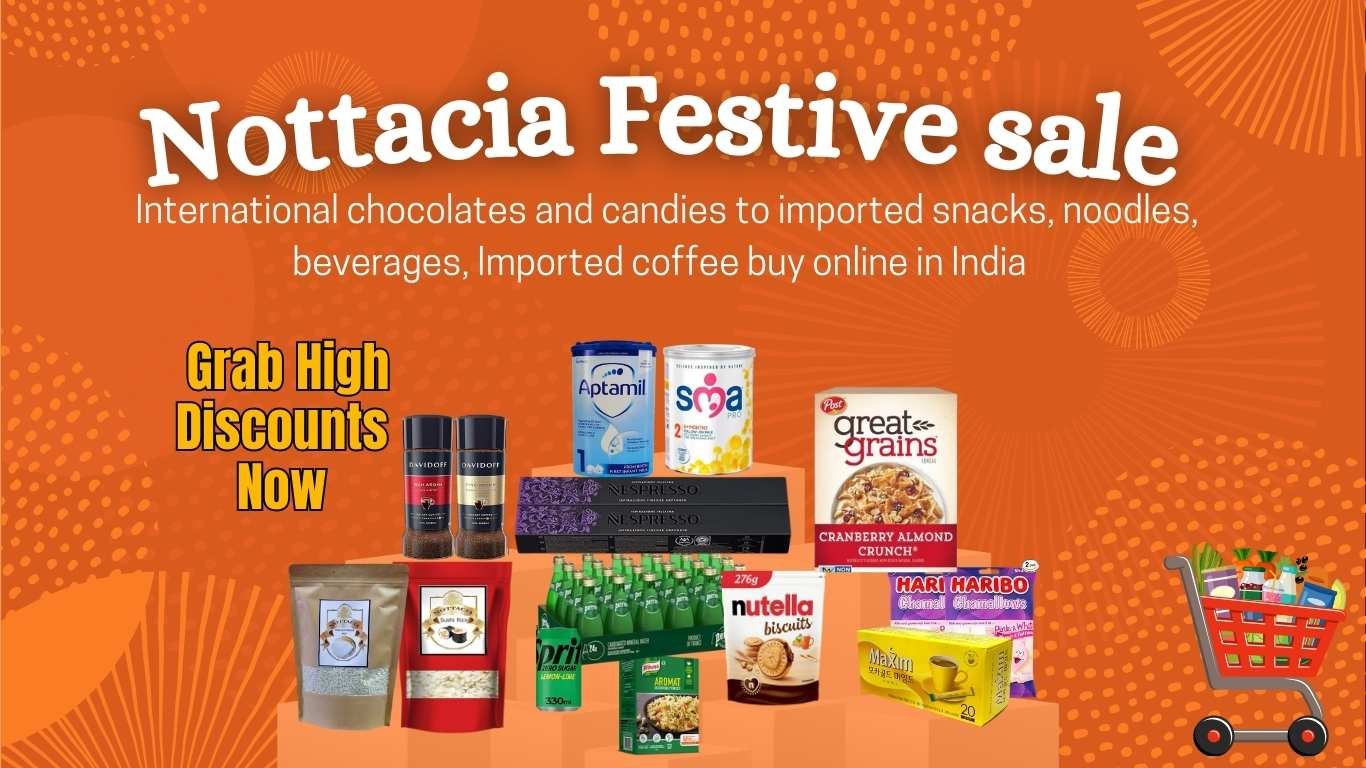 Festive sale on imported grocery and goumet food on Nottacia