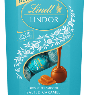 Lindt Lindor Milk Chocolate Salted Caramel, 200g – Irresistibly Smooth Swiss Chocolate-Nottacia