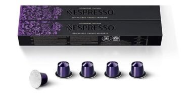Nespresso Ispirazione Italiana Firenze Arpeggio Intenso Coffee Capsules (20 Pods) – Dark Roast Espresso