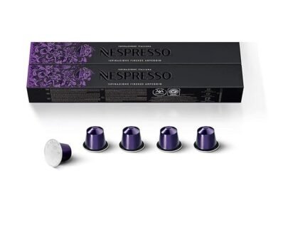 Nespresso Ispirazione Italiana Firenze Arpeggio Intenso Coffee Capsules (20 Pods) – Dark Roast Espresso