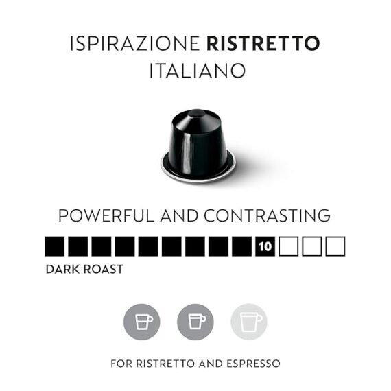 Nespresso Ristretto Coffee Capsules (2 Sticks)
