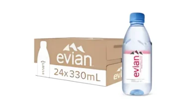 Evian Natural Mineral Water, 330ml (Pack of 24 Bottles) – Refreshing Hydration with Pure Natural Ingredients-Nottacia