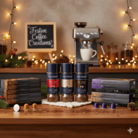 Festive Coffee Bar Ideas Imported Pods & Beans from Nottacia