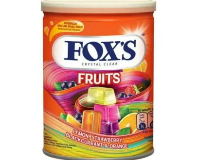 Fox’s Crystal Clear Fruits Strawberry Candy Tin – 180g | Imported Candy Online at Nottacia